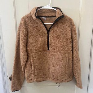 Brown Sherpa Half Zip